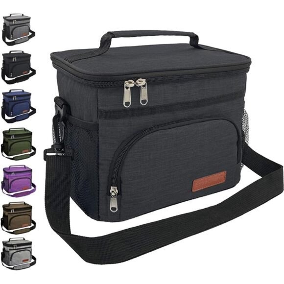 Insulated Lunch Bag for Women/Men - Reusable Lunch Box for Office - Picture 1 of 7